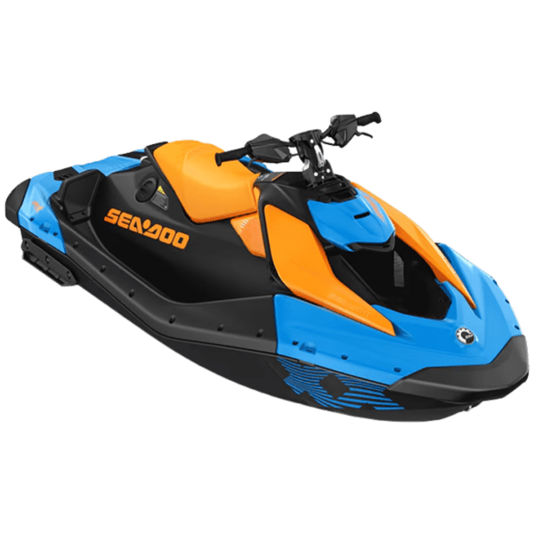Sea-Doo Spark Trixx 90 for 1 Gulfstream Blue/ Orange Crush 2026 - Marsh Powersports